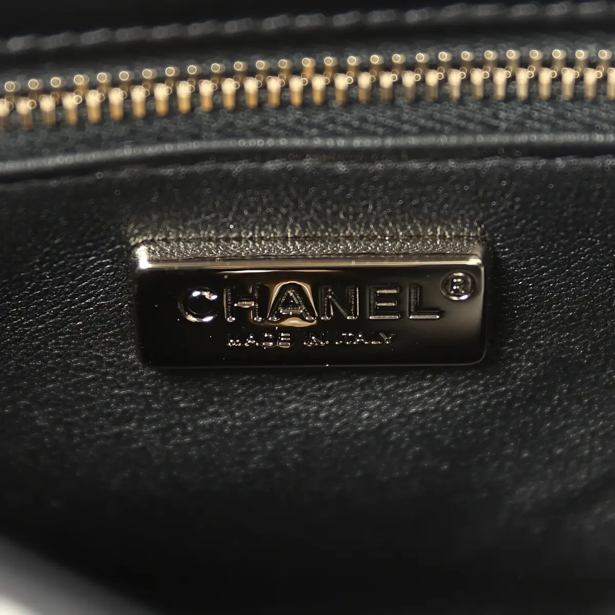 Chanel Chanel Mini Coco Handle Flap Bag Black, White Sequin, Beaded Light Gold Hardware | Thumbnail 9