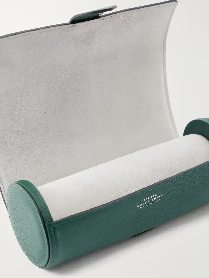 Smythson Panama Leather Watch Case | Thumbnail 4 Smythson Panama Leather Watch Case | Thumbnail 4