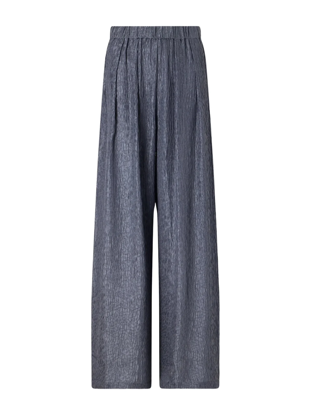 Cortana Anhelo Crinkled Silk-charmeuse Wide-leg Pants