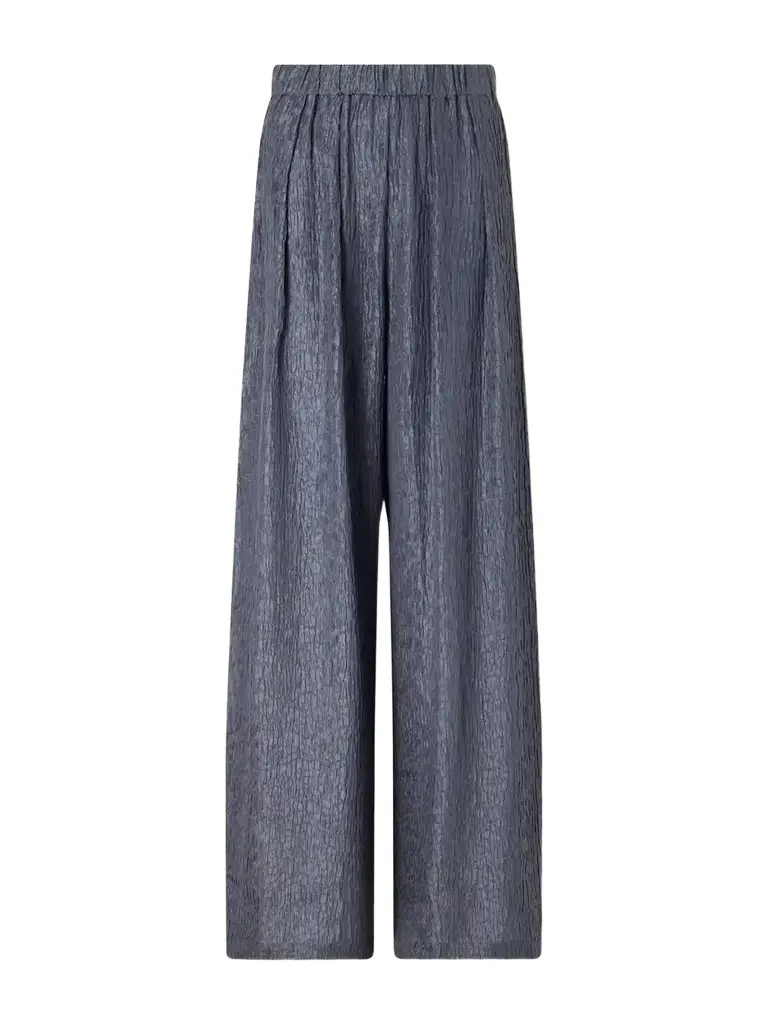 Cortana Anhelo Crinkled Silk-charmeuse Wide-leg Pants | Image 1 Cortana Anhelo Crinkled Silk-charmeuse Wide-leg Pants | Image 1