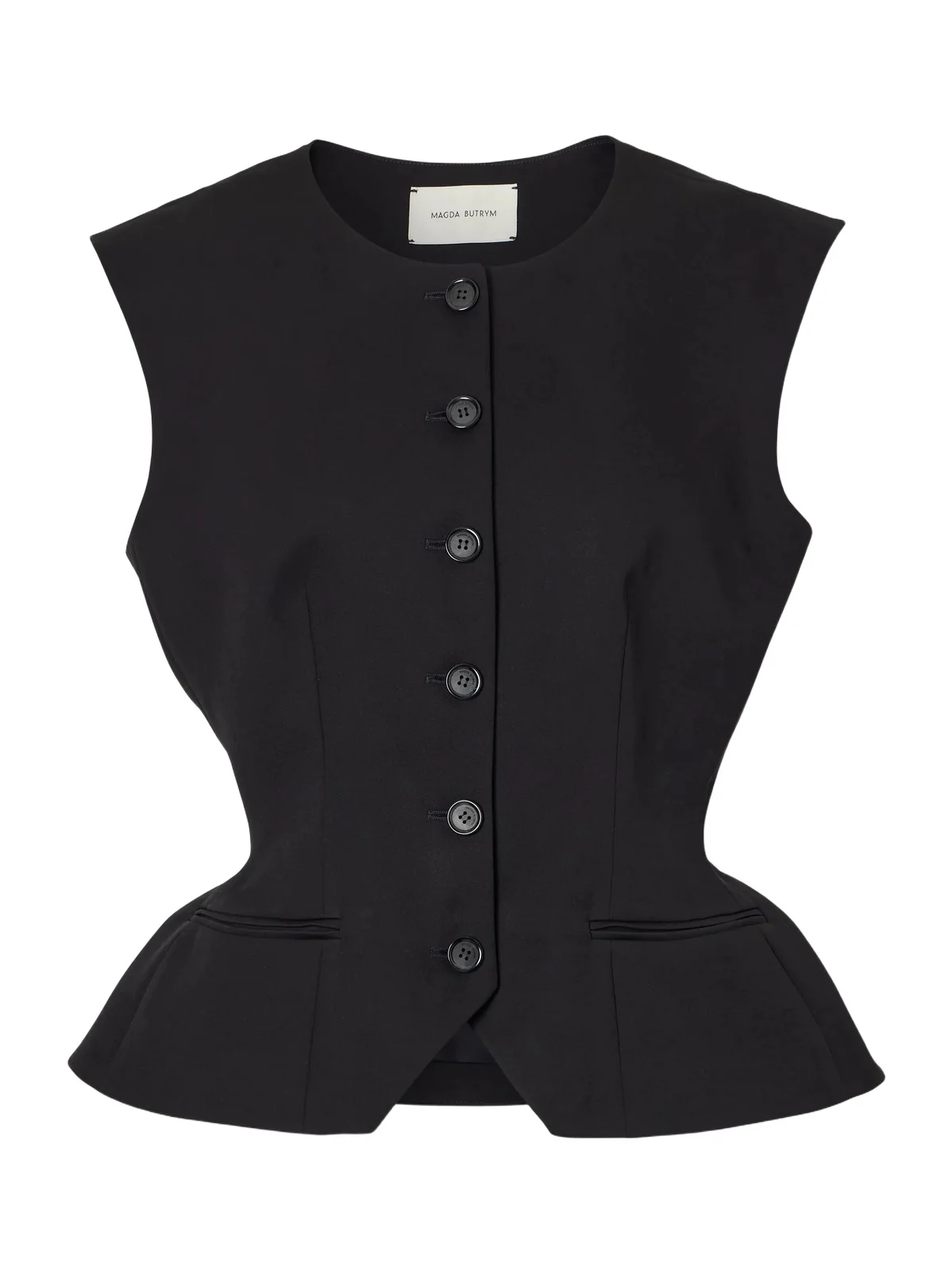 Magda Butrym Silk And Cashmere-blend Crepe Vest