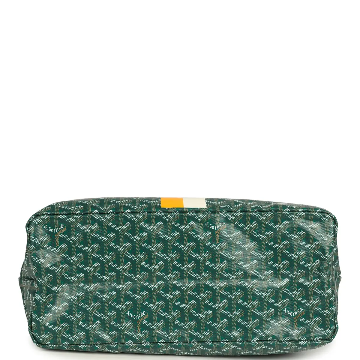 goyard Goyard Goyardine Hand-Painted Dog Green Saint Louis PM Tote Bag Palladium Hardware | Thumbnail 8 goyard Goyard Goyardine Hand-Painted Dog Green Saint Louis PM Tote Bag Palladium Hardware | Thumbnail 8