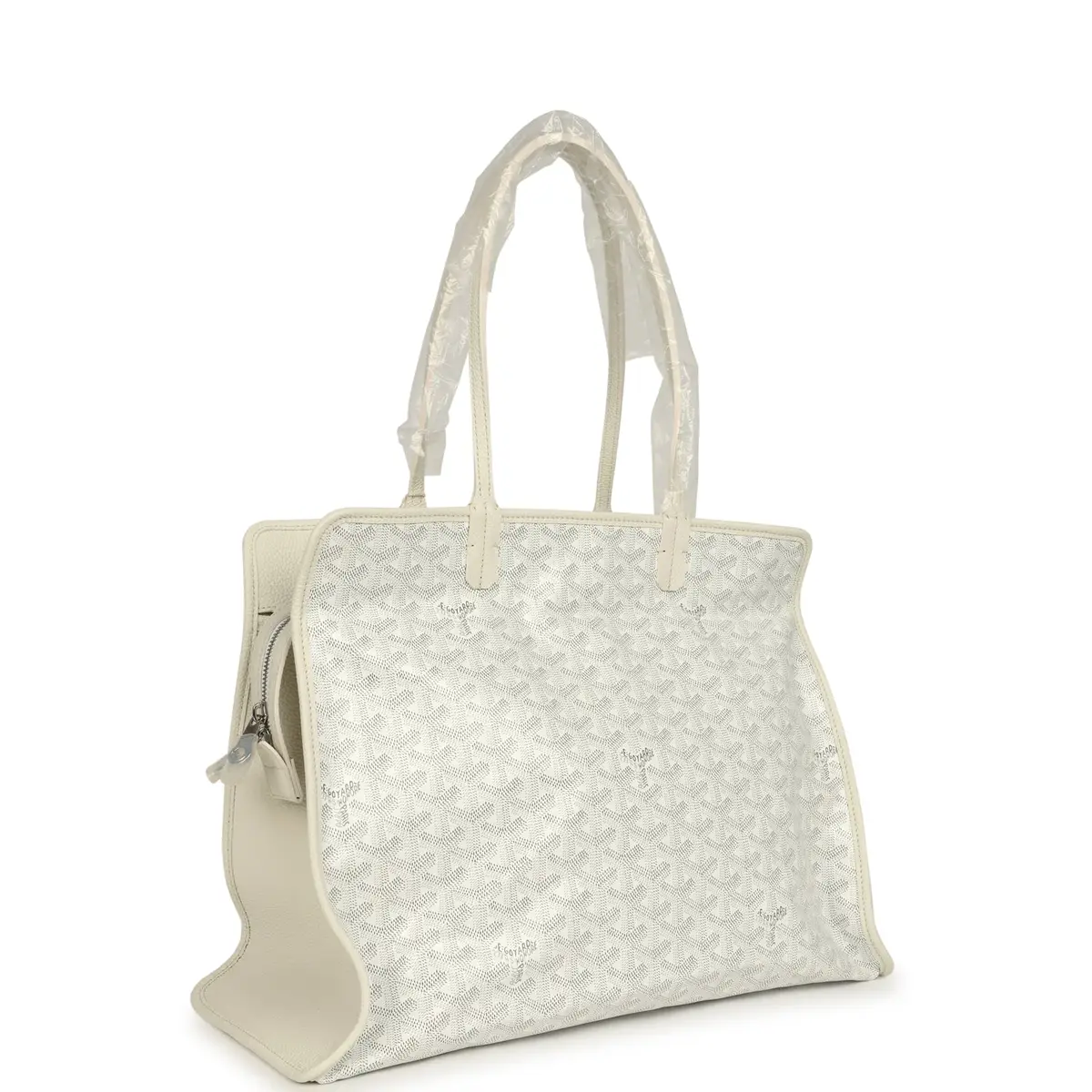 goyard Goyard Goyardine White Hardy PM Bag Palladium Hardware | Thumbnail 2 goyard Goyard Goyardine White Hardy PM Bag Palladium Hardware | Thumbnail 2