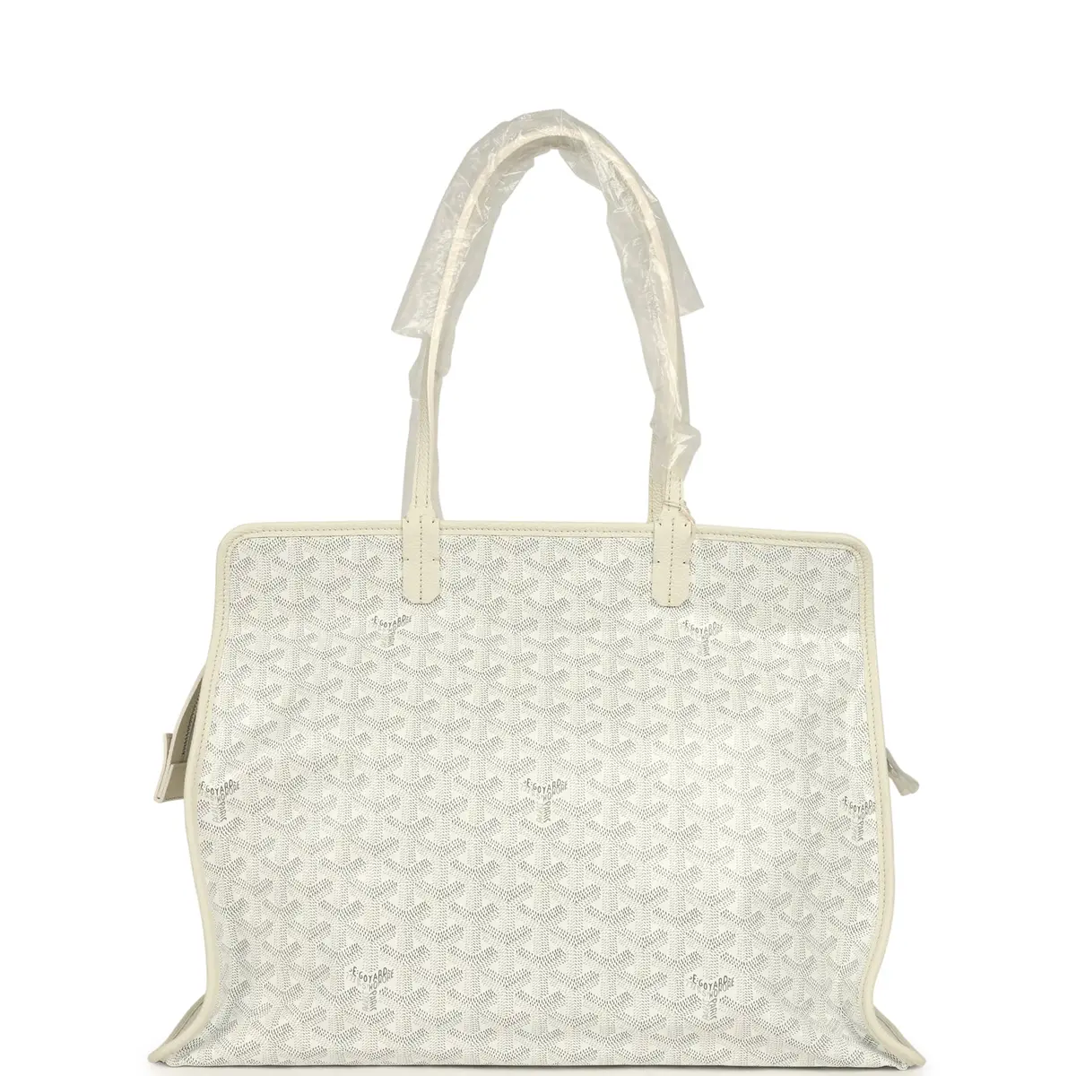 goyard Goyard Goyardine White Hardy PM Bag Palladium Hardware | Thumbnail 4 goyard Goyard Goyardine White Hardy PM Bag Palladium Hardware | Thumbnail 4