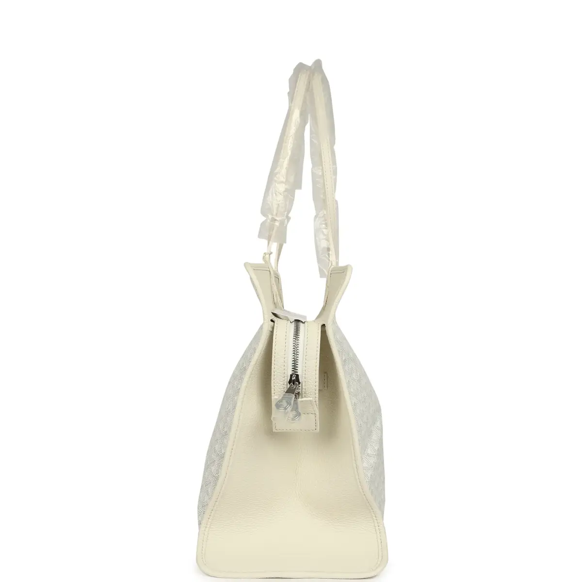 goyard Goyard Goyardine White Hardy PM Bag Palladium Hardware | Thumbnail 5 goyard Goyard Goyardine White Hardy PM Bag Palladium Hardware | Thumbnail 5