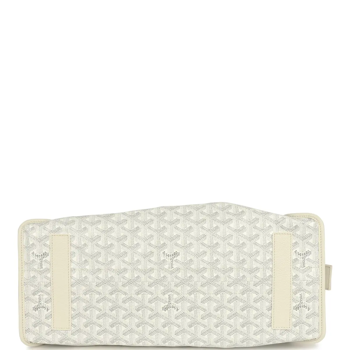 goyard Goyard Goyardine White Hardy PM Bag Palladium Hardware | Thumbnail 7 goyard Goyard Goyardine White Hardy PM Bag Palladium Hardware | Thumbnail 7