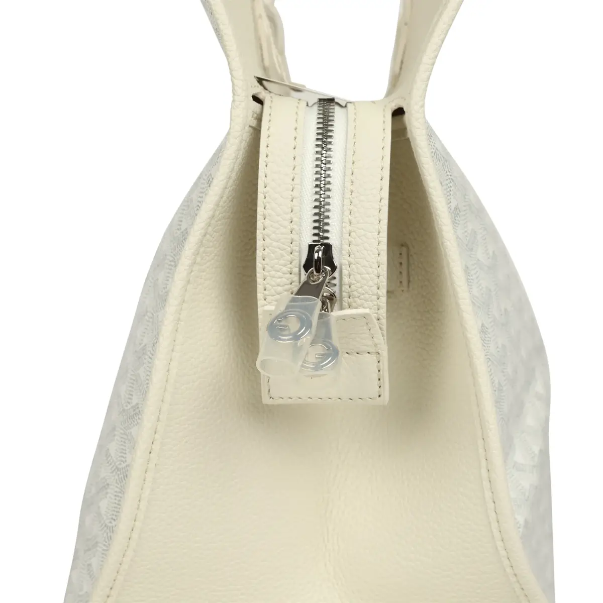 goyard Goyard Goyardine White Hardy PM Bag Palladium Hardware | Thumbnail 9 goyard Goyard Goyardine White Hardy PM Bag Palladium Hardware | Thumbnail 9