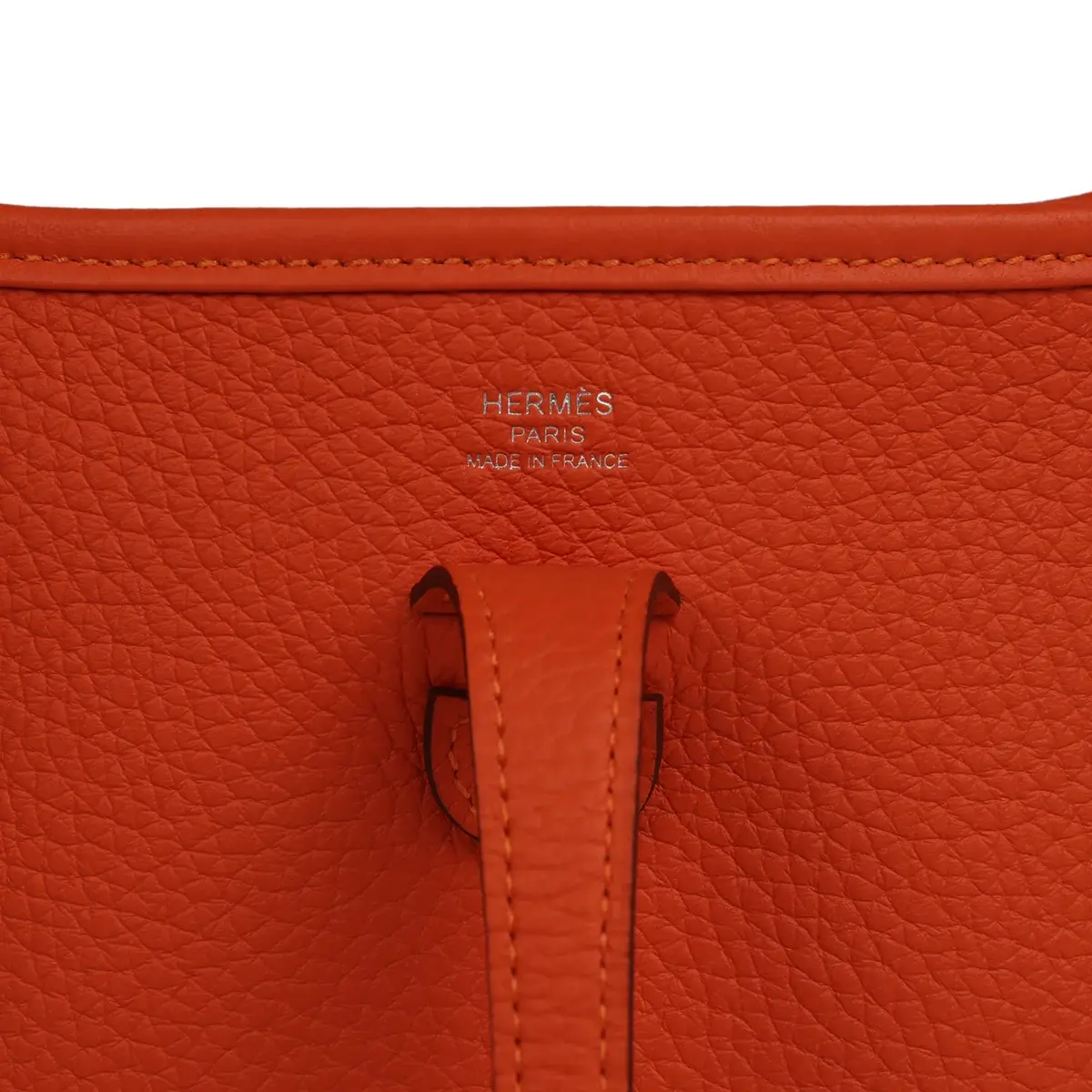 HERMÈS Hermes Evelyne 23 Tangerine Clemence Palladium Hardware | Thumbnail 7 HERMÈS Hermes Evelyne 23 Tangerine Clemence Palladium Hardware | Thumbnail 7