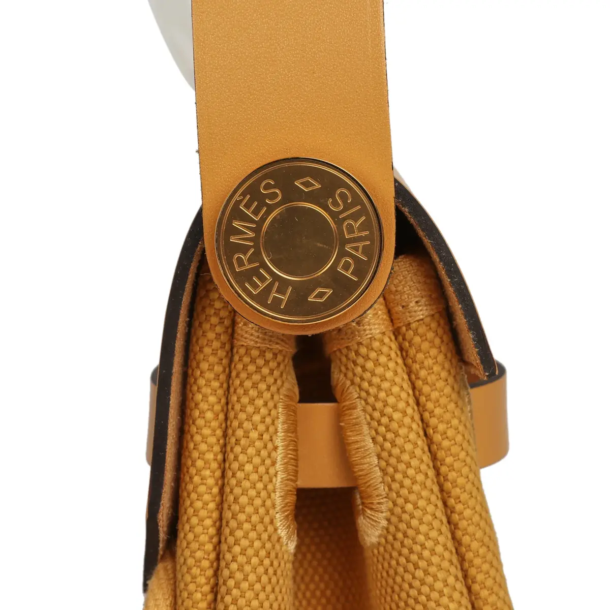 HERMÈS Hermes Herbag Zip 20 Mini Paille Toile Militaire Canvas, Vache Hunter Gold Hardware | Thumbnail 10 HERMÈS Hermes Herbag Zip 20 Mini Paille Toile Militaire Canvas, Vache Hunter Gold Hardware | Thumbnail 10