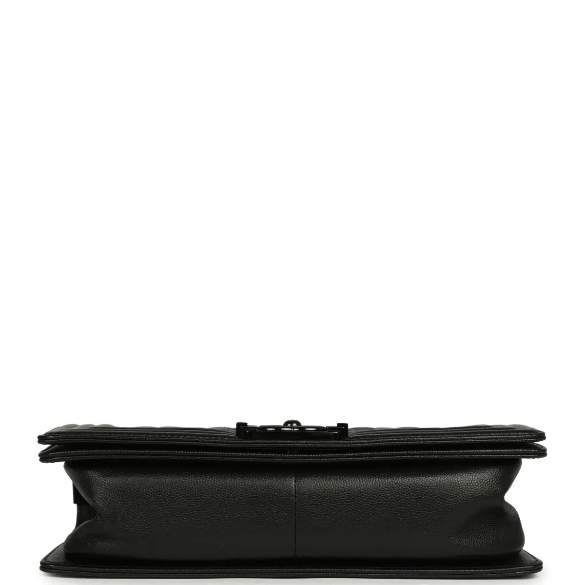 Chanel Pre-owned Chanel Medium Boy Bag So Black Caviar Black Hardware | Thumbnail 6 Chanel Pre-owned Chanel Medium Boy Bag So Black Caviar Black Hardware | Thumbnail 6