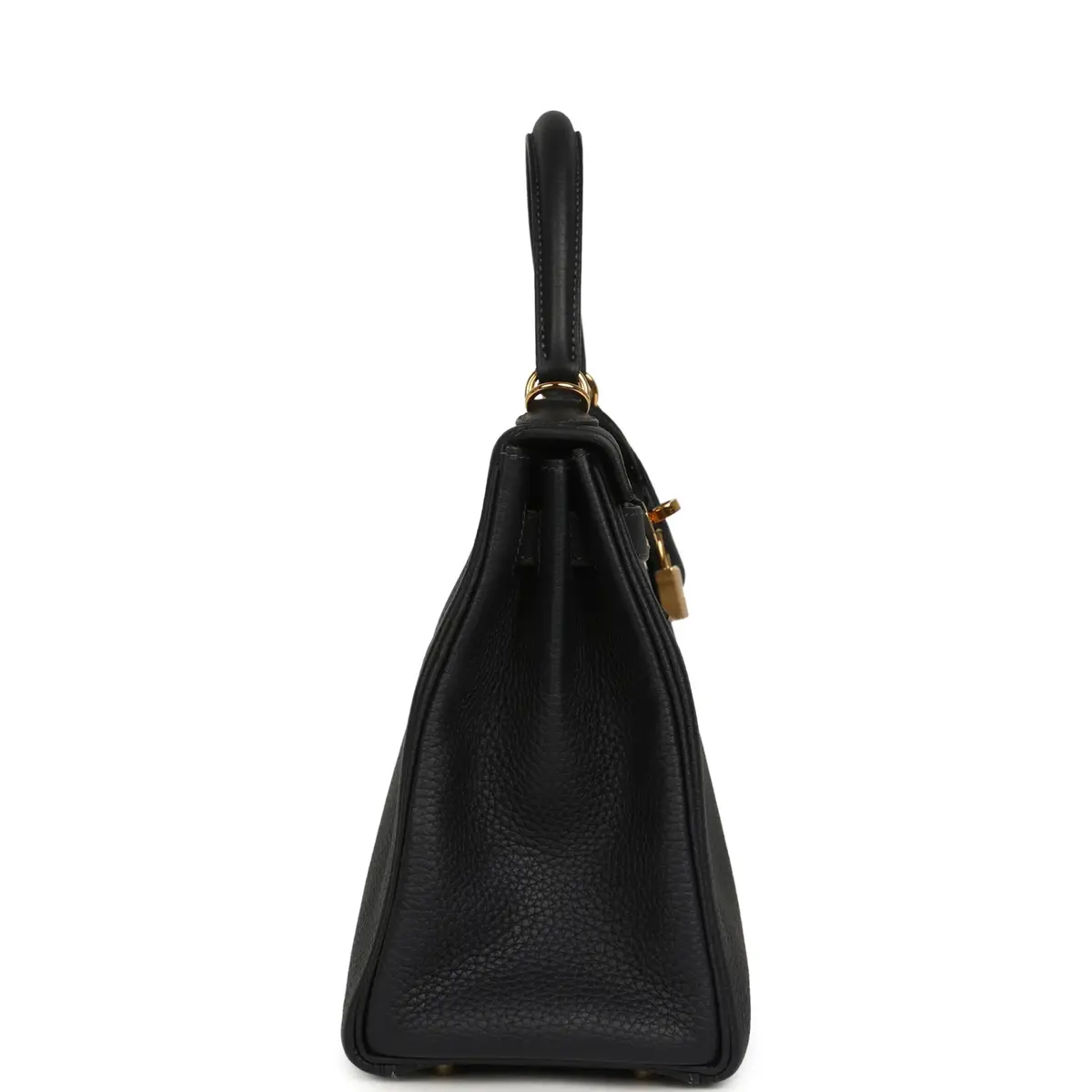 HERMÈS Pre-owned Hermes Kelly Retourne 28 Bleu Nuit Togo Gold Hardware | Thumbnail 3
