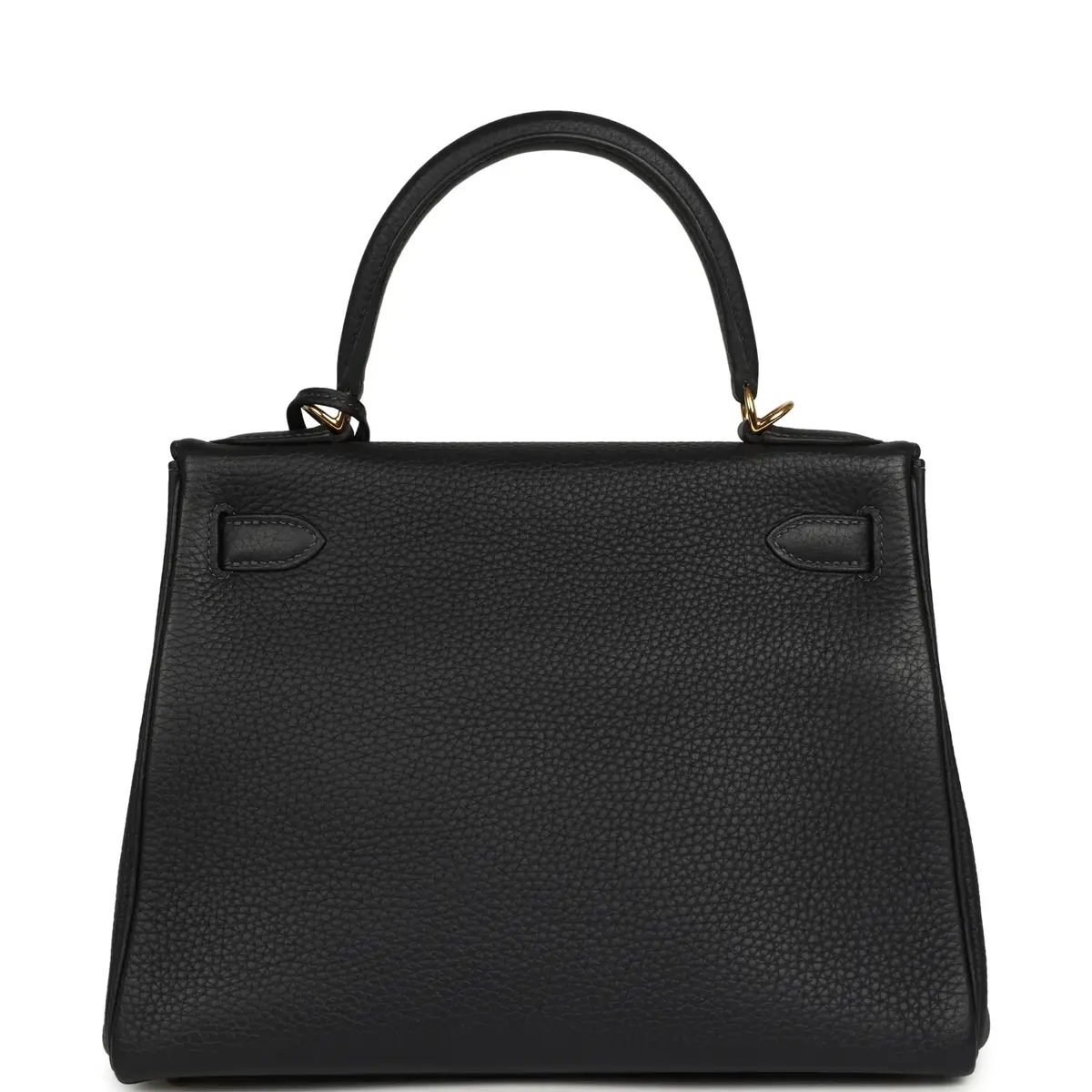 HERMÈS Pre-owned Hermes Kelly Retourne 28 Bleu Nuit Togo Gold Hardware | Thumbnail 4