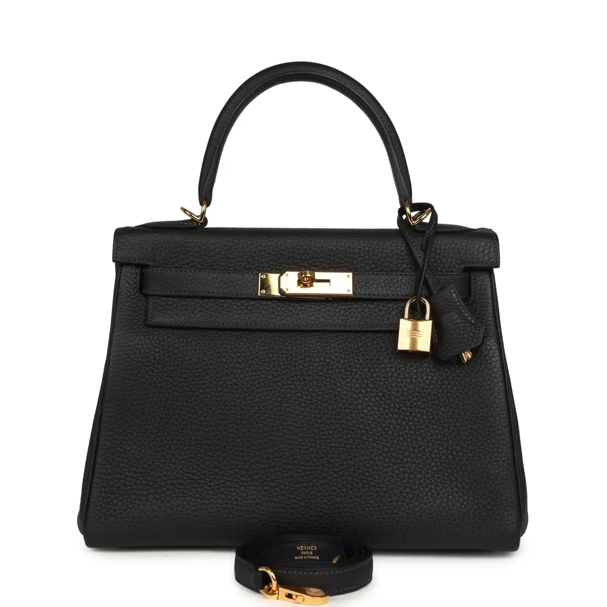 HERMÈS Pre-owned Hermes Kelly Retourne 28 Bleu Nuit Togo Gold Hardware | Image 1 HERMÈS Pre-owned Hermes Kelly Retourne 28 Bleu Nuit Togo Gold Hardware | Image 1