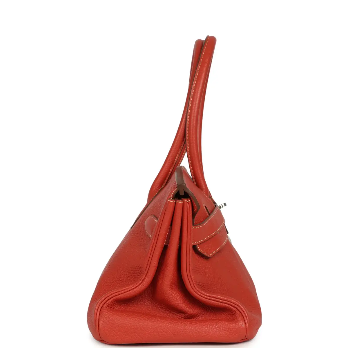 HERMÈS Vintage Hermes Shoulder Birkin 42 JPG Sanguine Togo Palladium Hardware | Thumbnail 3 HERMÈS Vintage Hermes Shoulder Birkin 42 JPG Sanguine Togo Palladium Hardware | Thumbnail 3