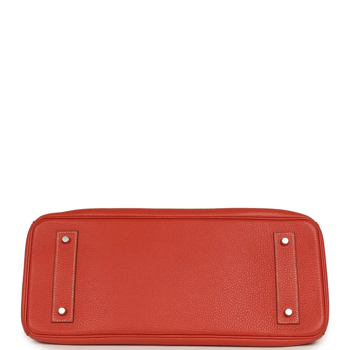 HERMÈS Vintage Hermes Shoulder Birkin 42 JPG Sanguine Togo Palladium Hardware | Thumbnail 6 HERMÈS Vintage Hermes Shoulder Birkin 42 JPG Sanguine Togo Palladium Hardware | Thumbnail 6