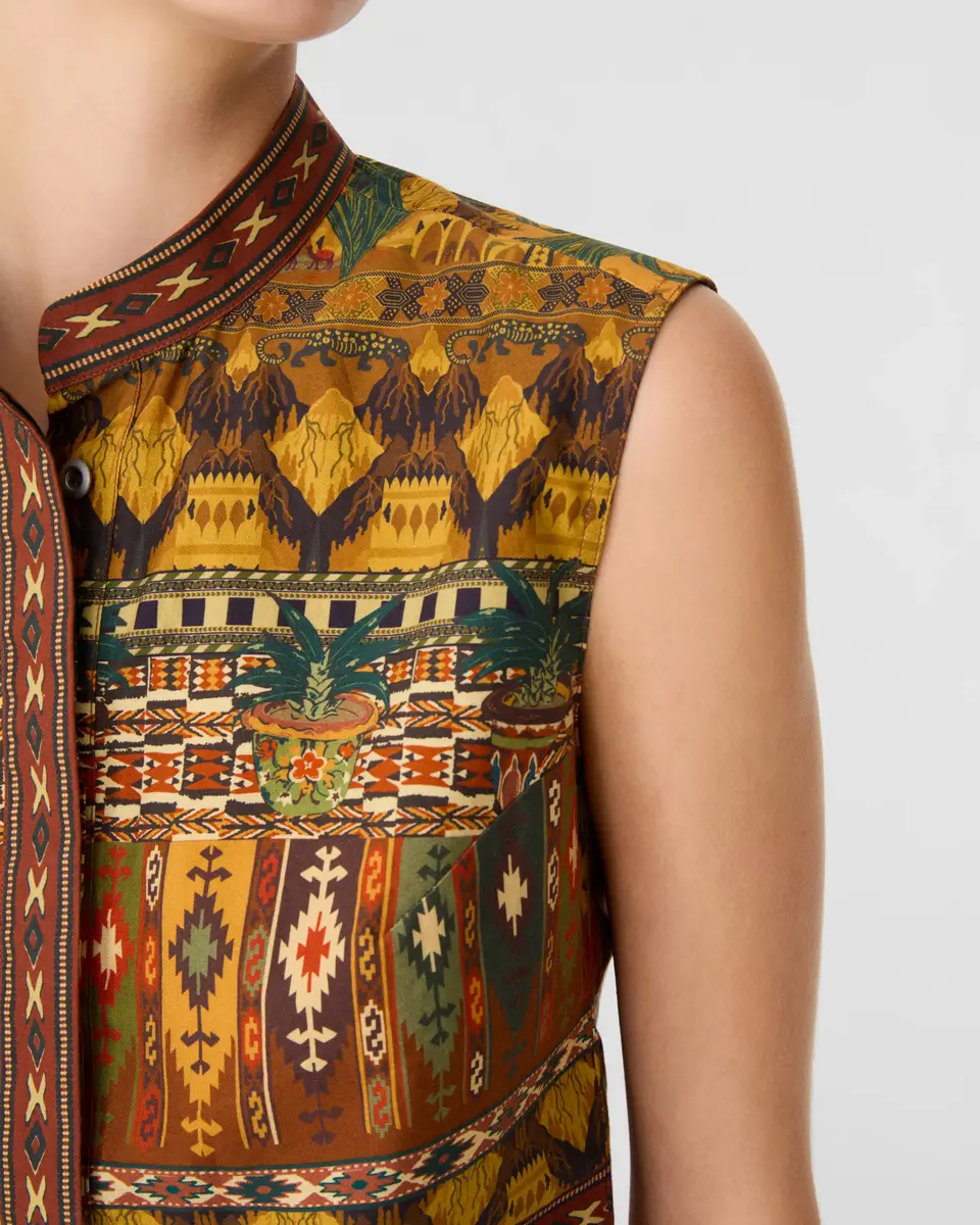 Emporio Sirenuse Andorra Top in Desert Print | Thumbnail 3