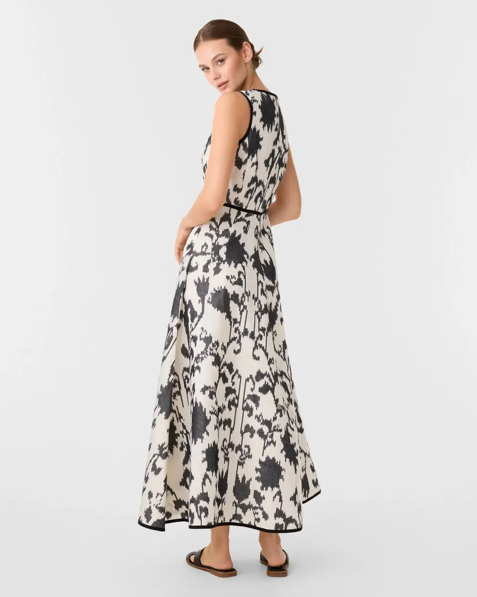 Emporio Sirenuse Clodette Dress in Ikat Blossom | Thumbnail 4 Emporio Sirenuse Clodette Dress in Ikat Blossom | Thumbnail 4