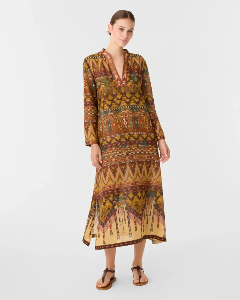 Emporio Sirenuse Giada Caftan in Desert Print | Thumbnail 2 Emporio Sirenuse Giada Caftan in Desert Print | Thumbnail 2