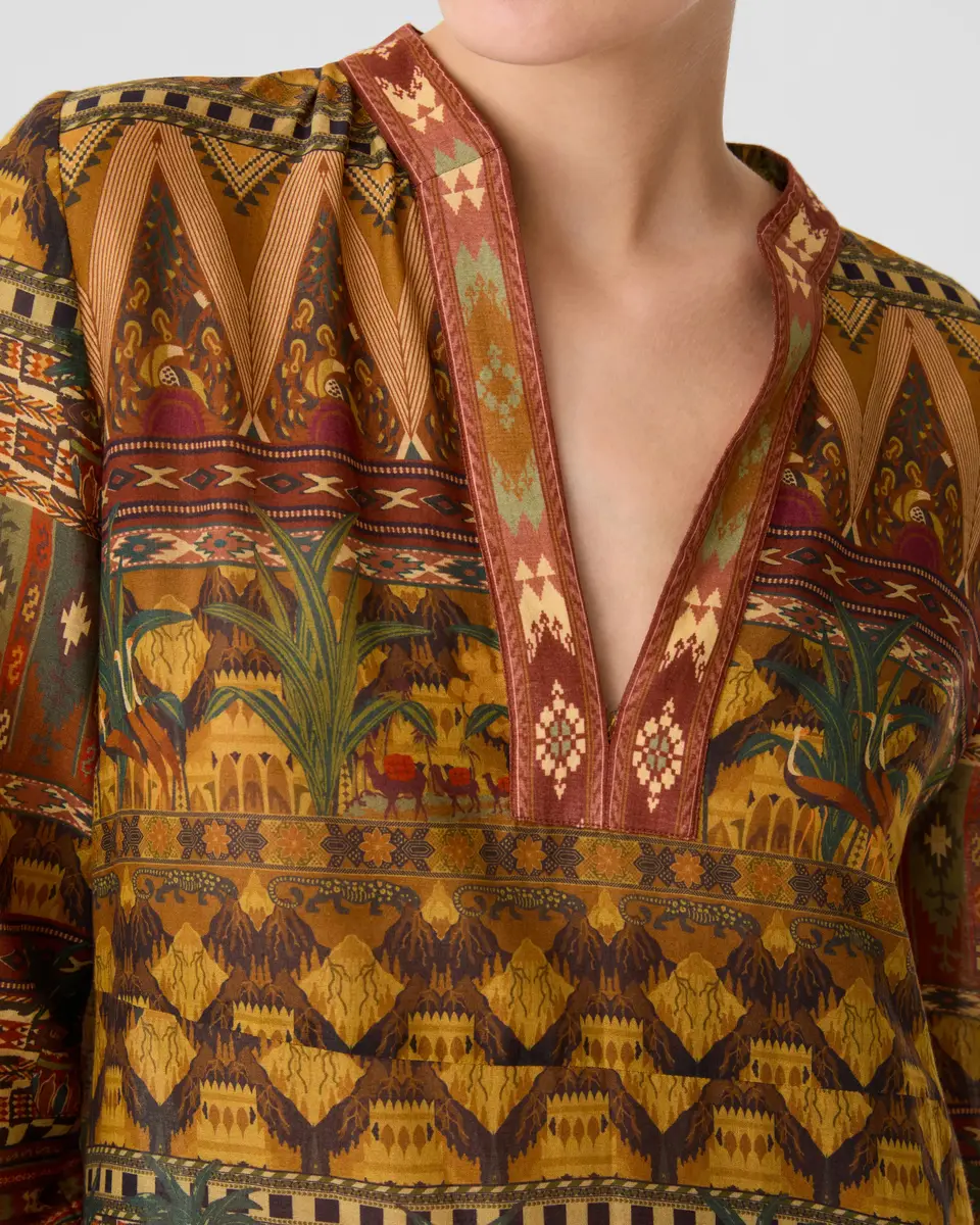 Emporio Sirenuse Giada Caftan in Desert Print | Thumbnail 3 Emporio Sirenuse Giada Caftan in Desert Print | Thumbnail 3