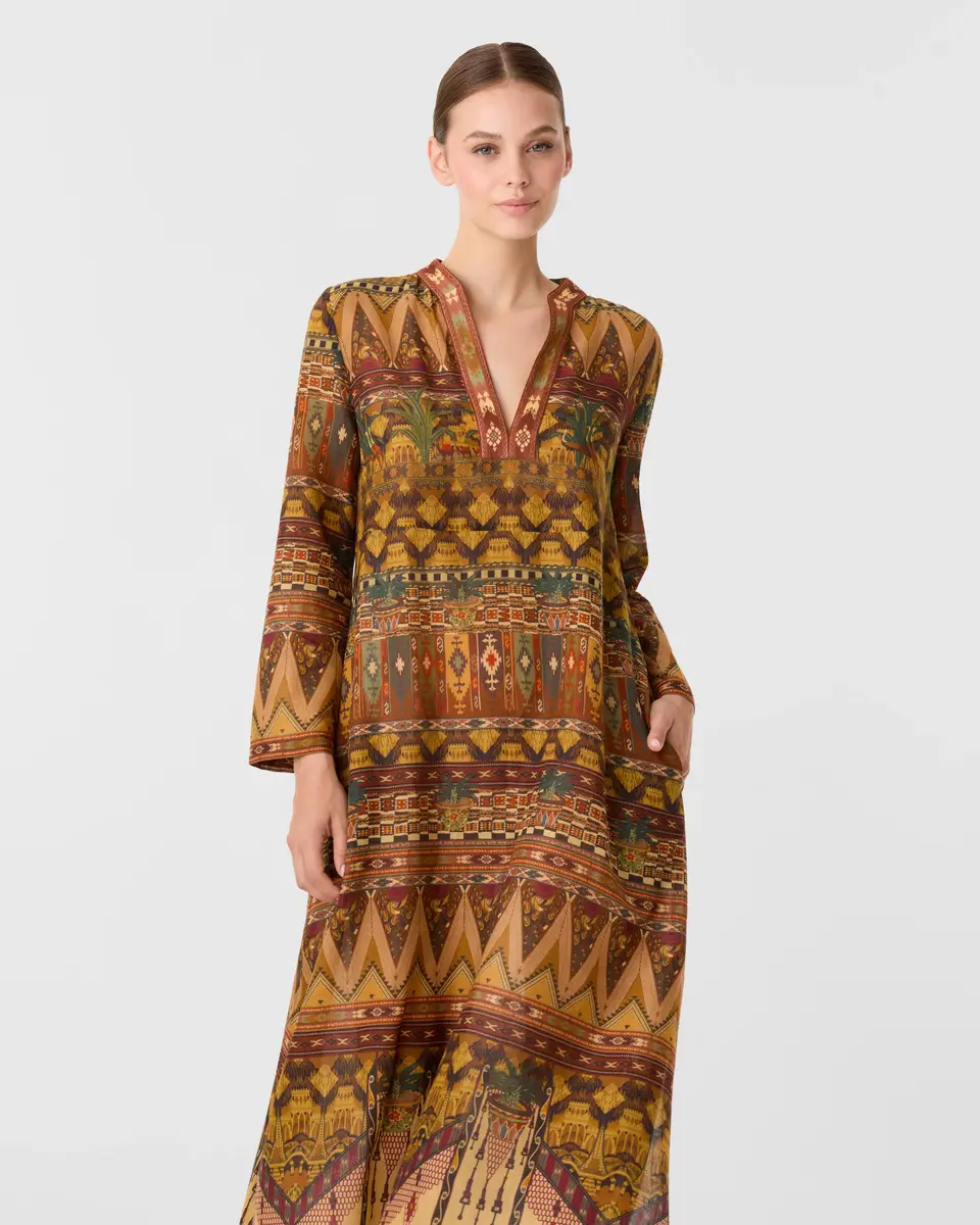 Emporio Sirenuse Giada Caftan in Desert Print | Thumbnail 4 Emporio Sirenuse Giada Caftan in Desert Print | Thumbnail 4
