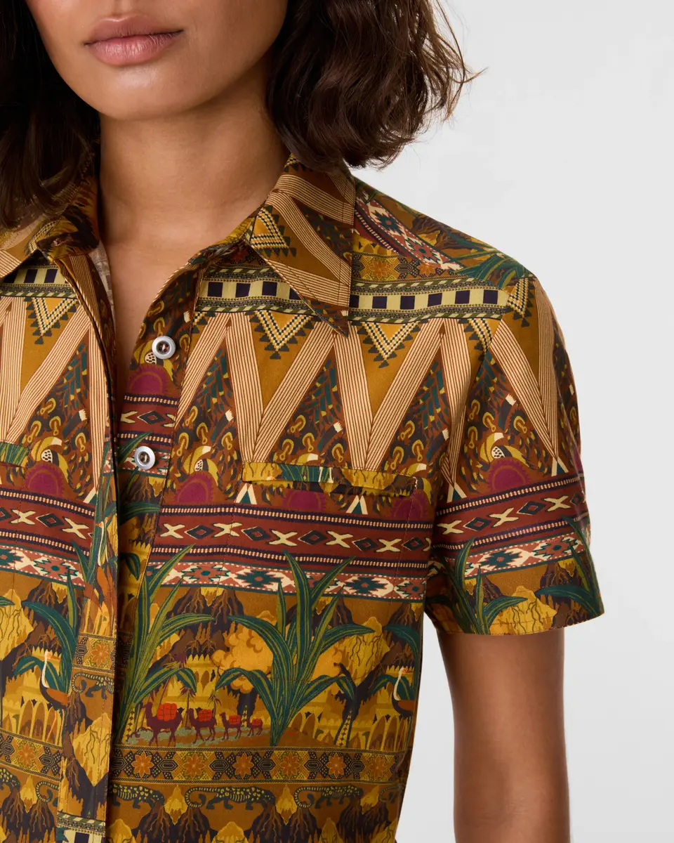 Emporio Sirenuse Giselle Dress in Desert Print | Thumbnail 2 Emporio Sirenuse Giselle Dress in Desert Print | Thumbnail 2