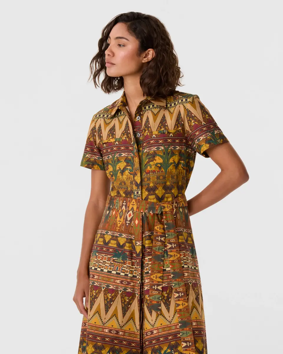 Emporio Sirenuse Giselle Dress in Desert Print | Thumbnail 3 Emporio Sirenuse Giselle Dress in Desert Print | Thumbnail 3