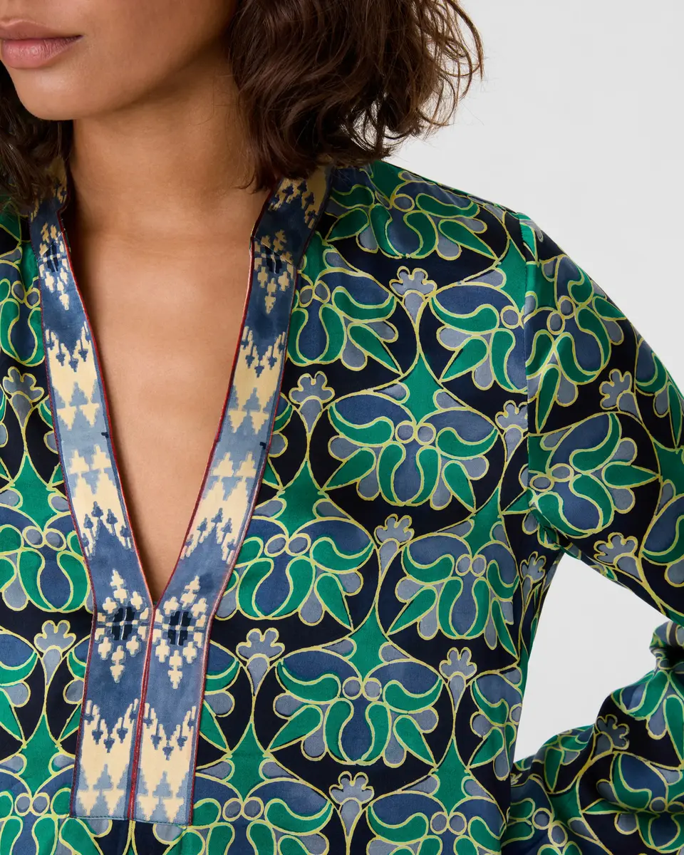 Emporio Sirenuse Jenna Caftan in Jewelry Block Print | Thumbnail 3 Emporio Sirenuse Jenna Caftan in Jewelry Block Print | Thumbnail 3