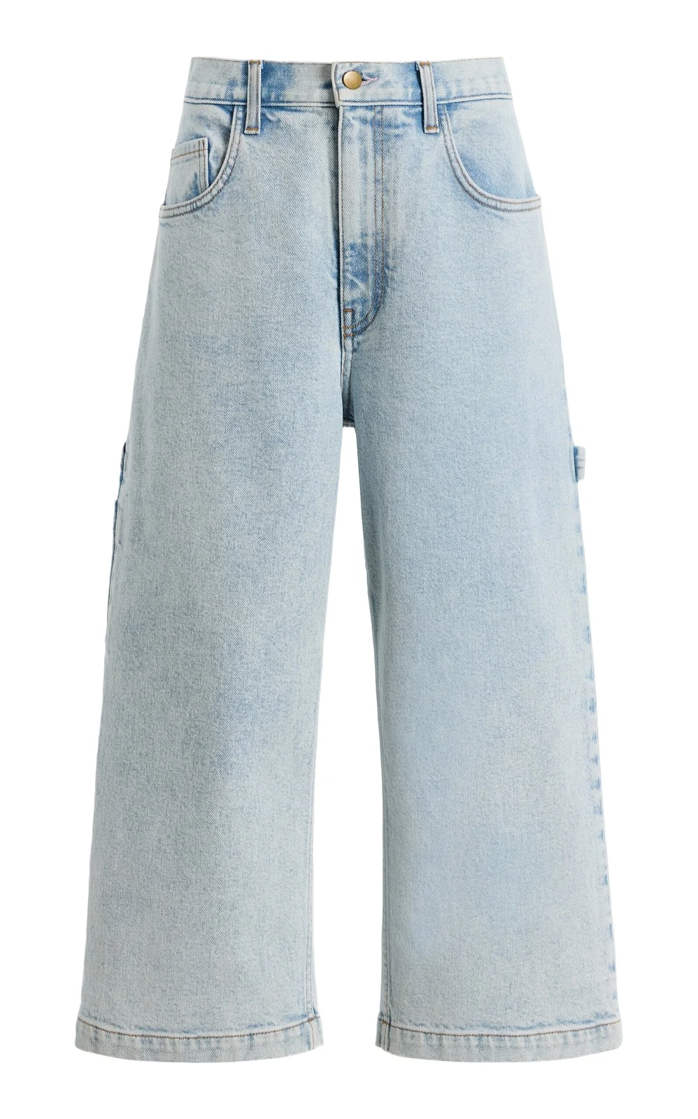 Sanderlak Skater Rigid Mid-Rise Wide-Leg Jeans