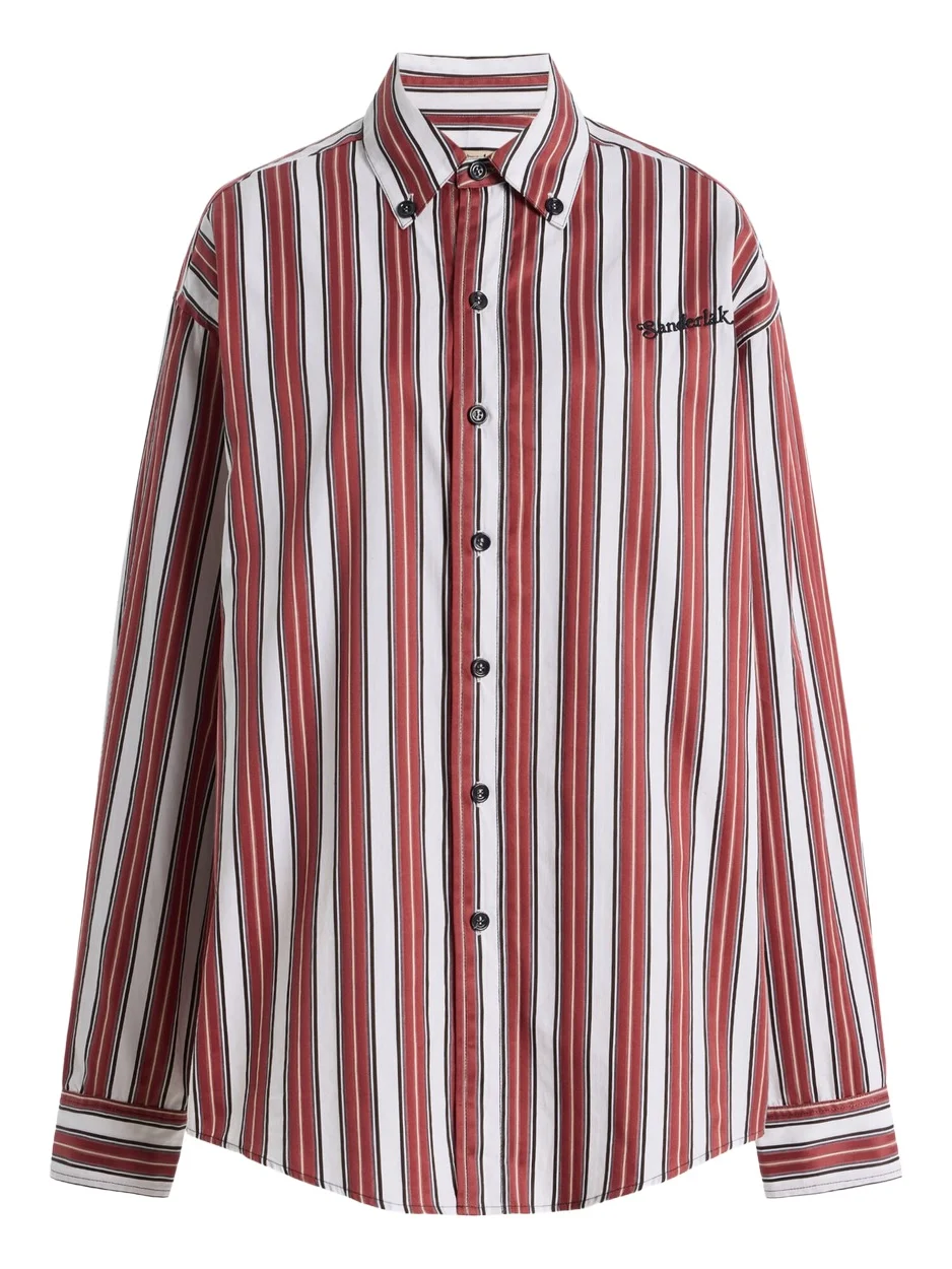 Sanderlak Oversized Striped Cotton Shirt