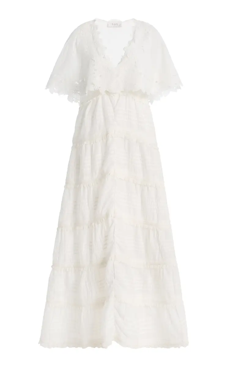 Eleannora Embroidered Cotton Maxi Dress Eleannora Embroidered Cotton Maxi Dress