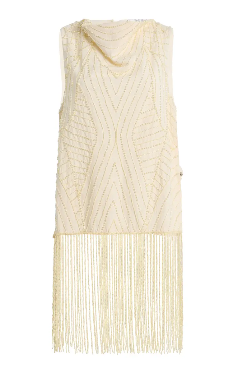 Sea Carlotta Embellished Cotton-Blend Top | Thumbnail 2 Sea Carlotta Embellished Cotton-Blend Top | Thumbnail 2