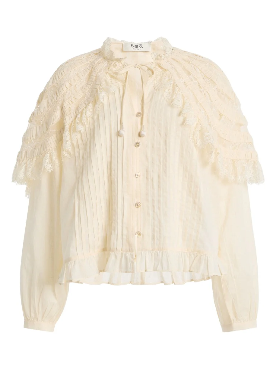 Margaret Cotton Capelet Top Margaret Cotton Capelet Top