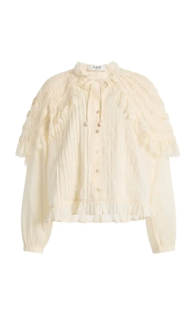 Sea Margaret Cotton Capelet Top