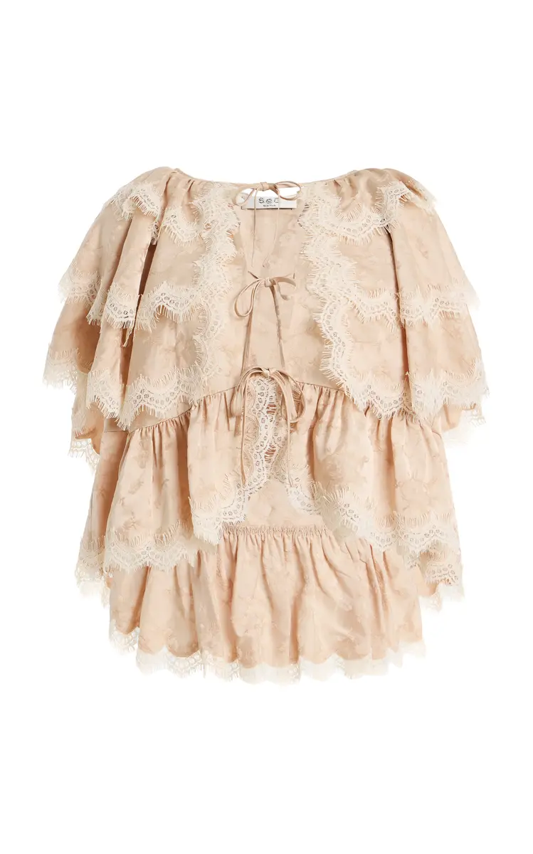 Sea Shay Lace Tie Top | Thumbnail 2 Sea Shay Lace Tie Top | Thumbnail 2