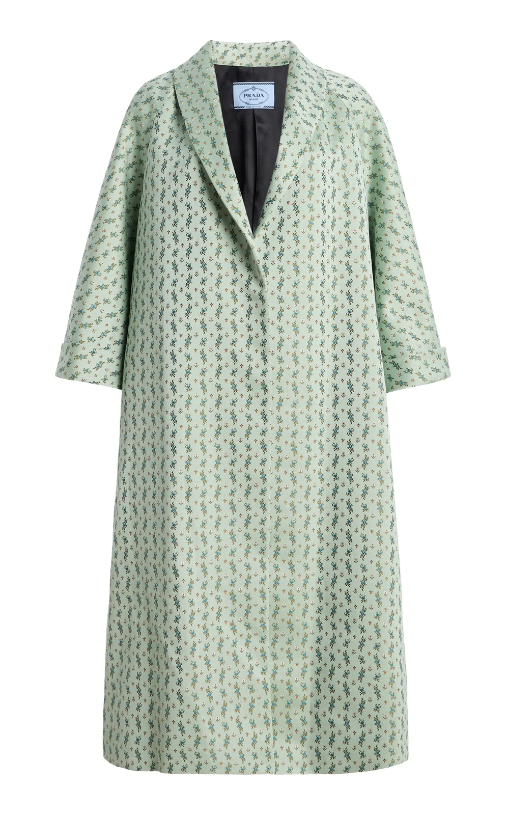 Printed Cotton-Blend Coat Printed Cotton-Blend Coat