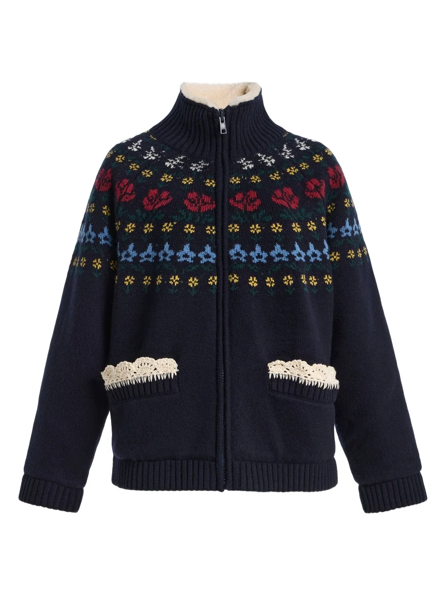 Preston Sherpa-Lined Knit Jacket Preston Sherpa-Lined Knit Jacket