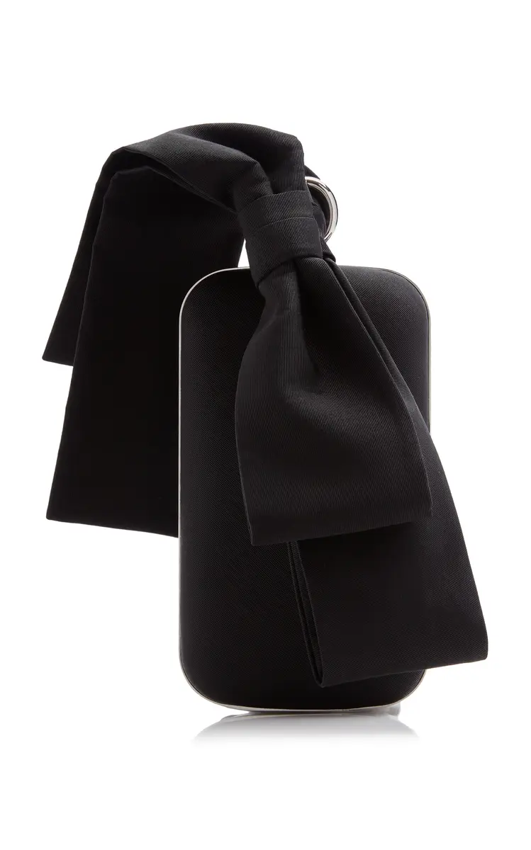 Givenchy Vertical Bow Silk-Blend Minaudiere Bag | Image 1 Givenchy Vertical Bow Silk-Blend Minaudiere Bag | Image 1
