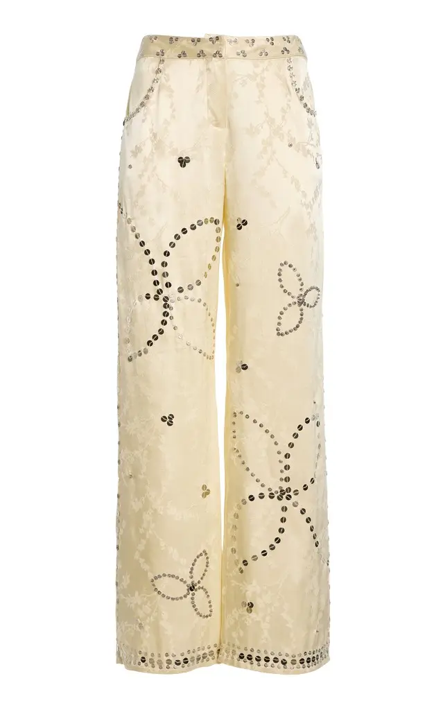 Brity Embellished Straight-Leg Pants Brity Embellished Straight-Leg Pants