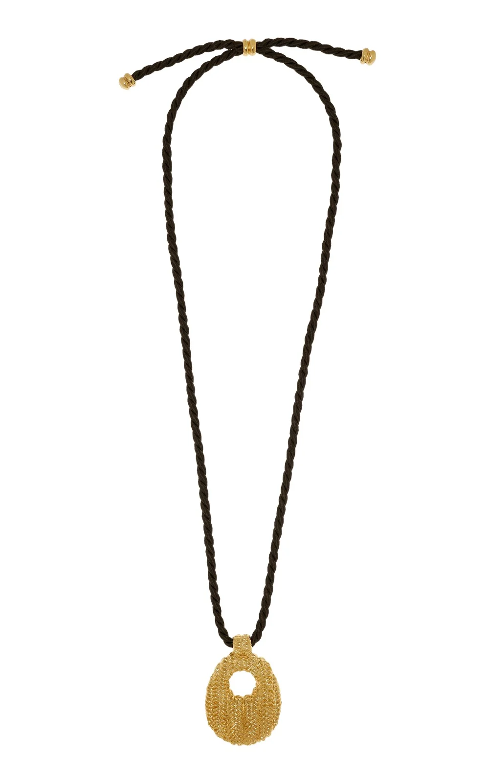 Manuela Pendant 18K Gold-Plated Pewter Necklace