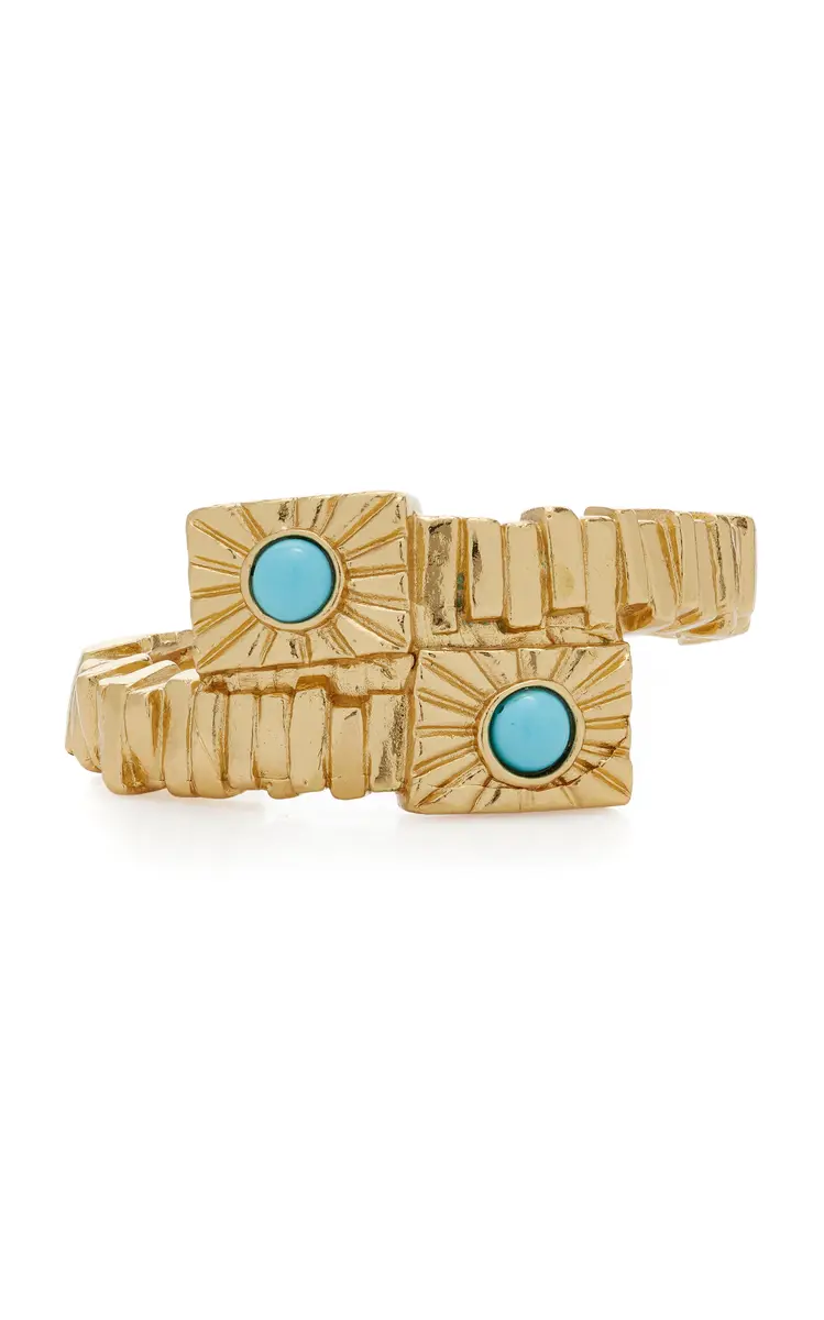 PAOLA SIGHINOLFI Kabala 18K Gold-Plated Pewter Metal Bracelet | Thumbnail 2 PAOLA SIGHINOLFI Kabala 18K Gold-Plated Pewter Metal Bracelet | Thumbnail 2