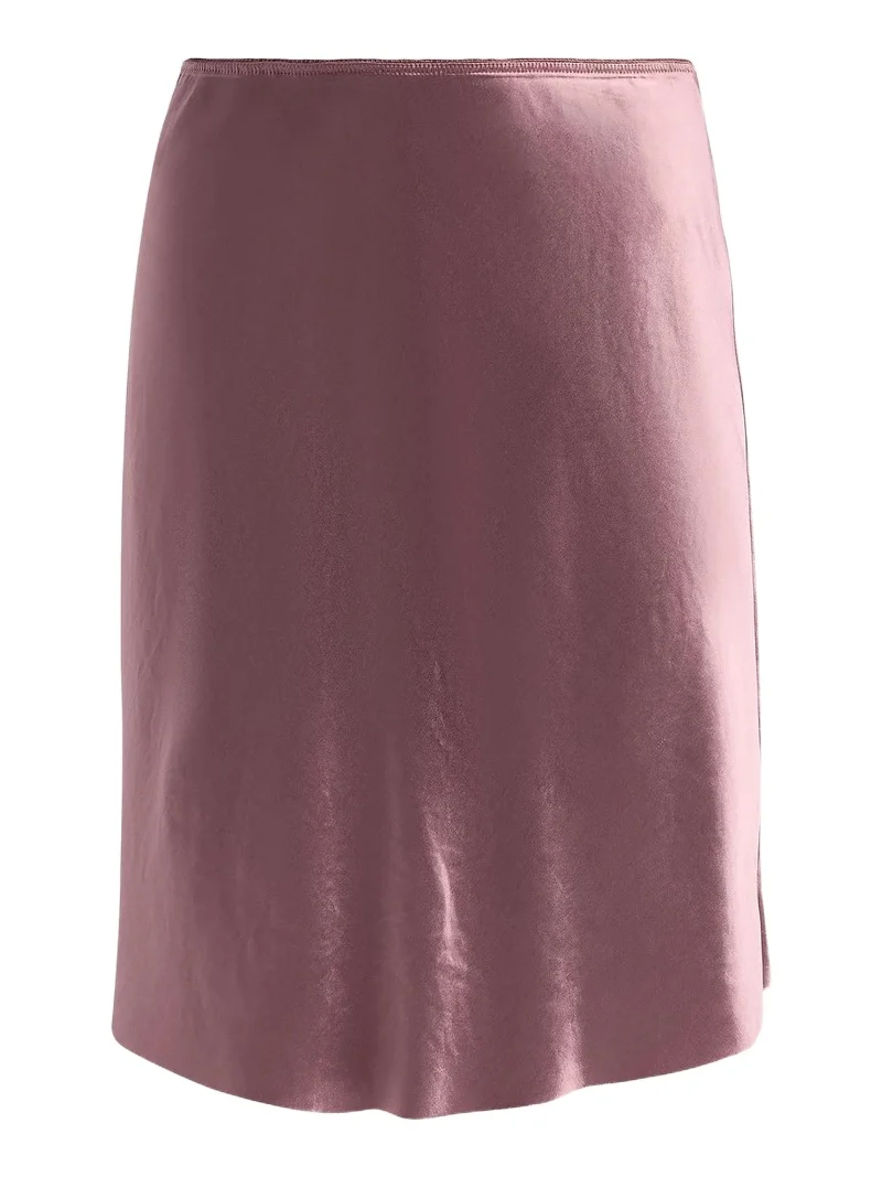 Vince Women's Lingerie-Trim Satin Slip Mini Skirt