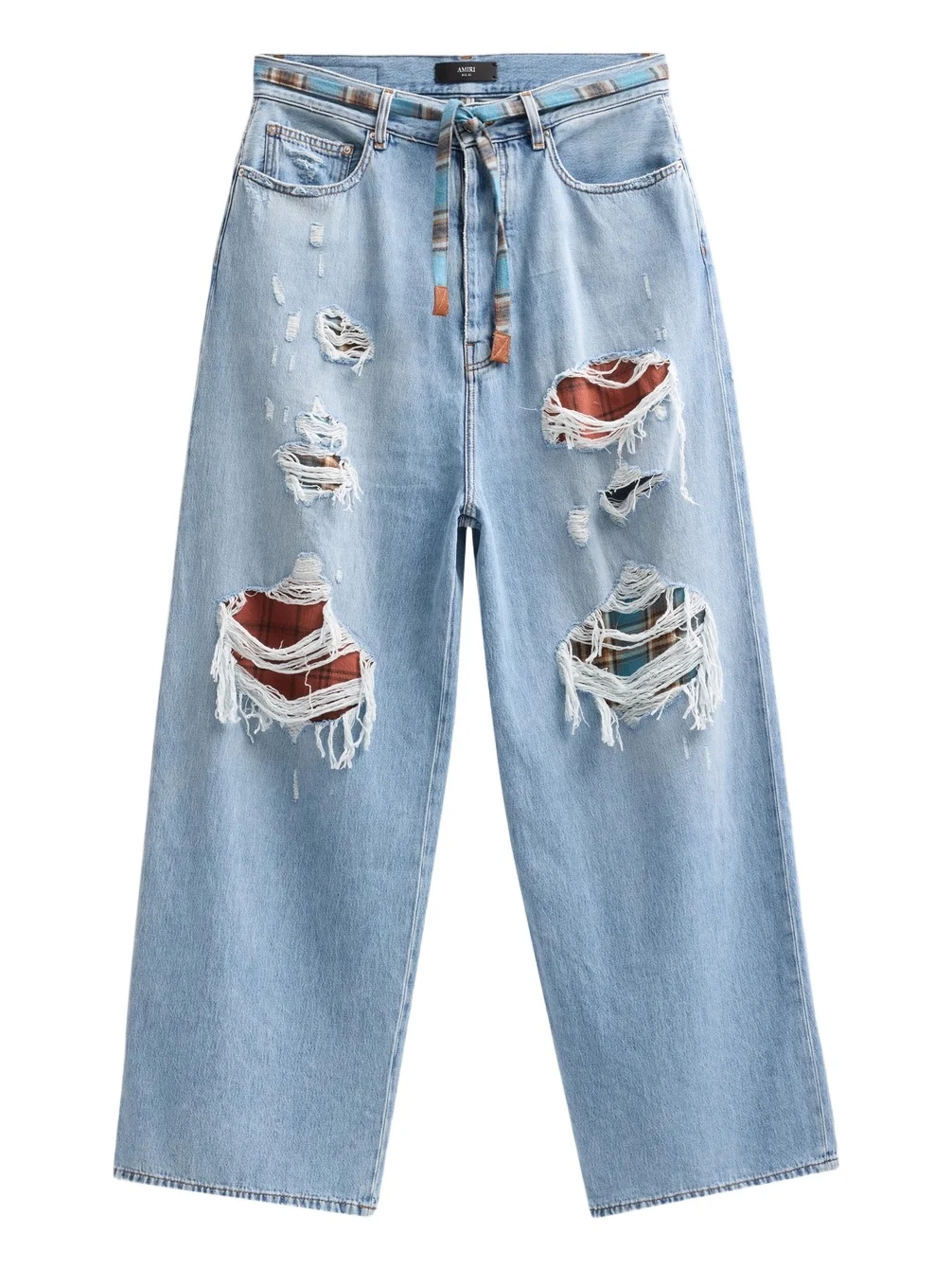 Men's Flannel Repair Baggy Jeans Men's Flannel Repair Baggy Jeans