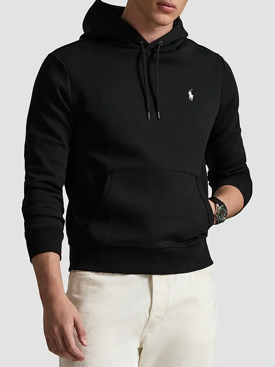 Polo Ralph Lauren Men's Double-Knit Drawstring Hoodie | Thumbnail 4 Polo Ralph Lauren Men's Double-Knit Drawstring Hoodie | Thumbnail 4