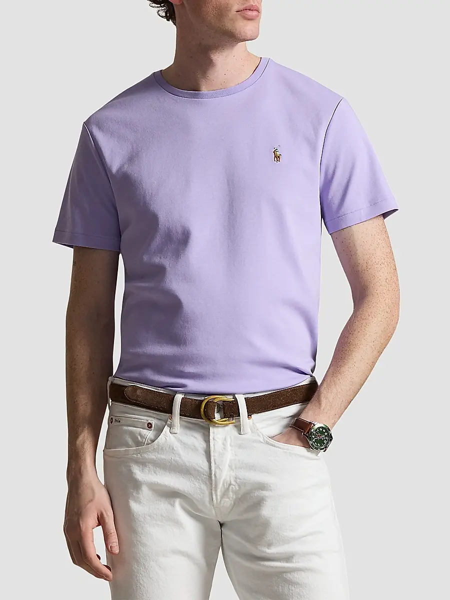 Polo Ralph Lauren Men's Cotton Crewneck T-Shirt | Thumbnail 4 Polo Ralph Lauren Men's Cotton Crewneck T-Shirt | Thumbnail 4