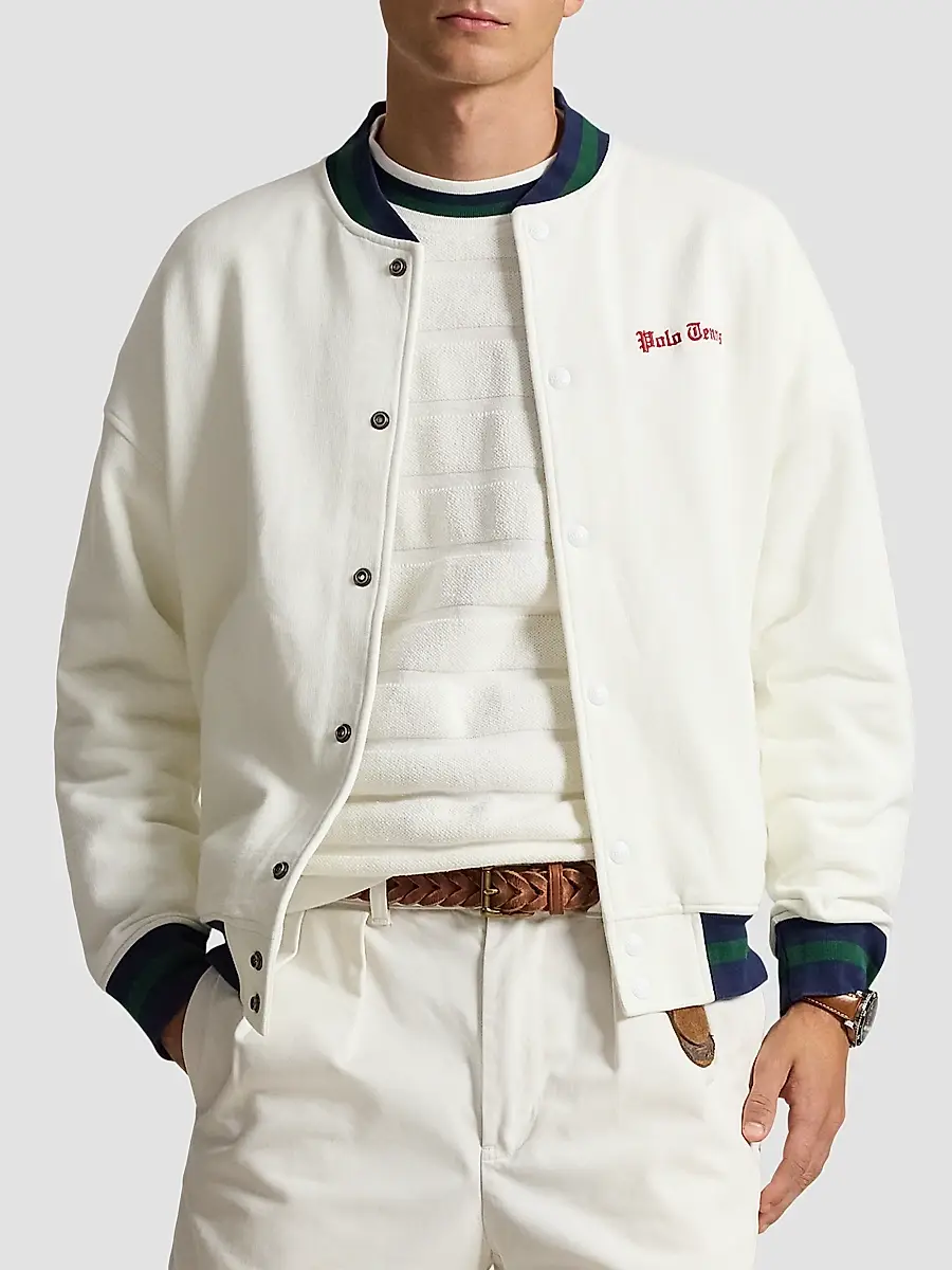 Polo Ralph Lauren Men's Relaxed-Fit Fleece Baseball Jacket | Thumbnail 4 Polo Ralph Lauren Men's Relaxed-Fit Fleece Baseball Jacket | Thumbnail 4