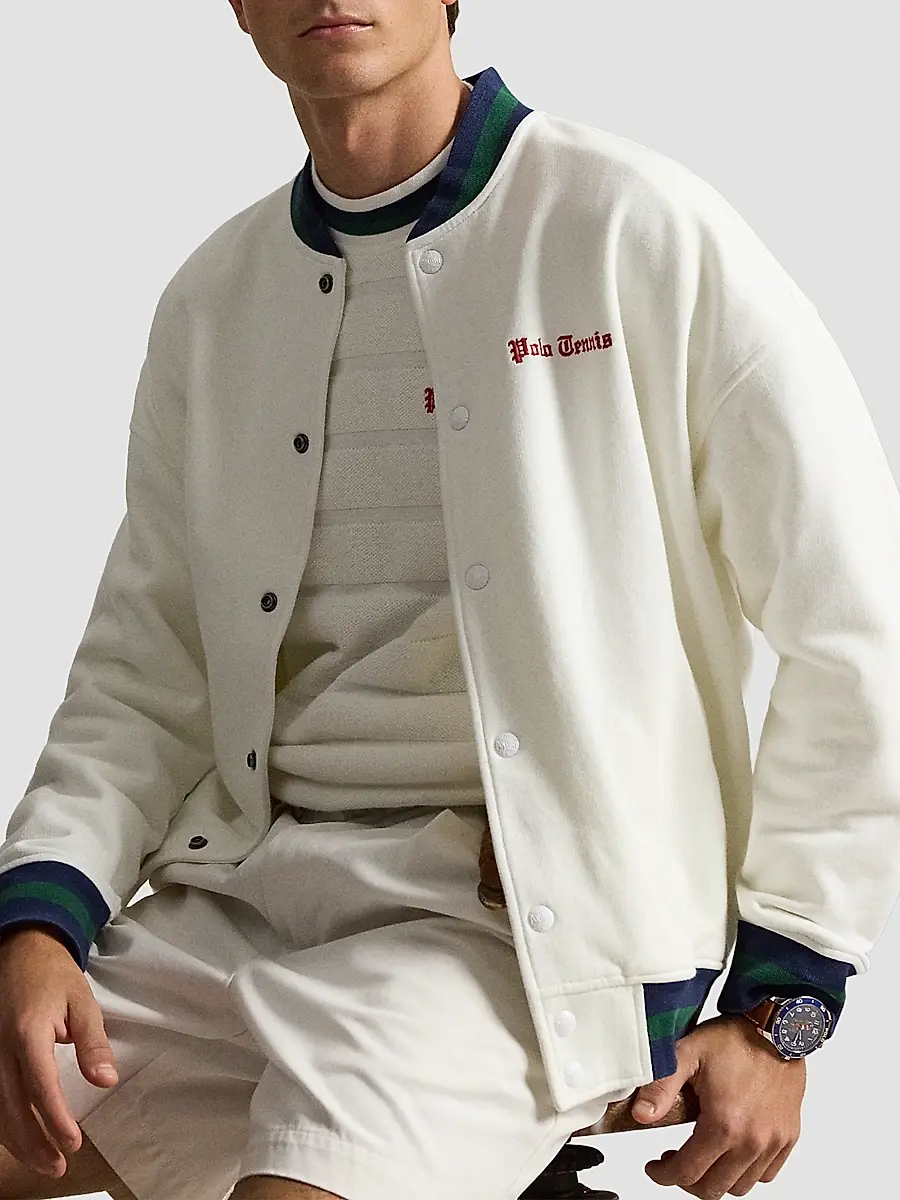 Polo Ralph Lauren Men's Relaxed-Fit Fleece Baseball Jacket | Thumbnail 6 Polo Ralph Lauren Men's Relaxed-Fit Fleece Baseball Jacket | Thumbnail 6