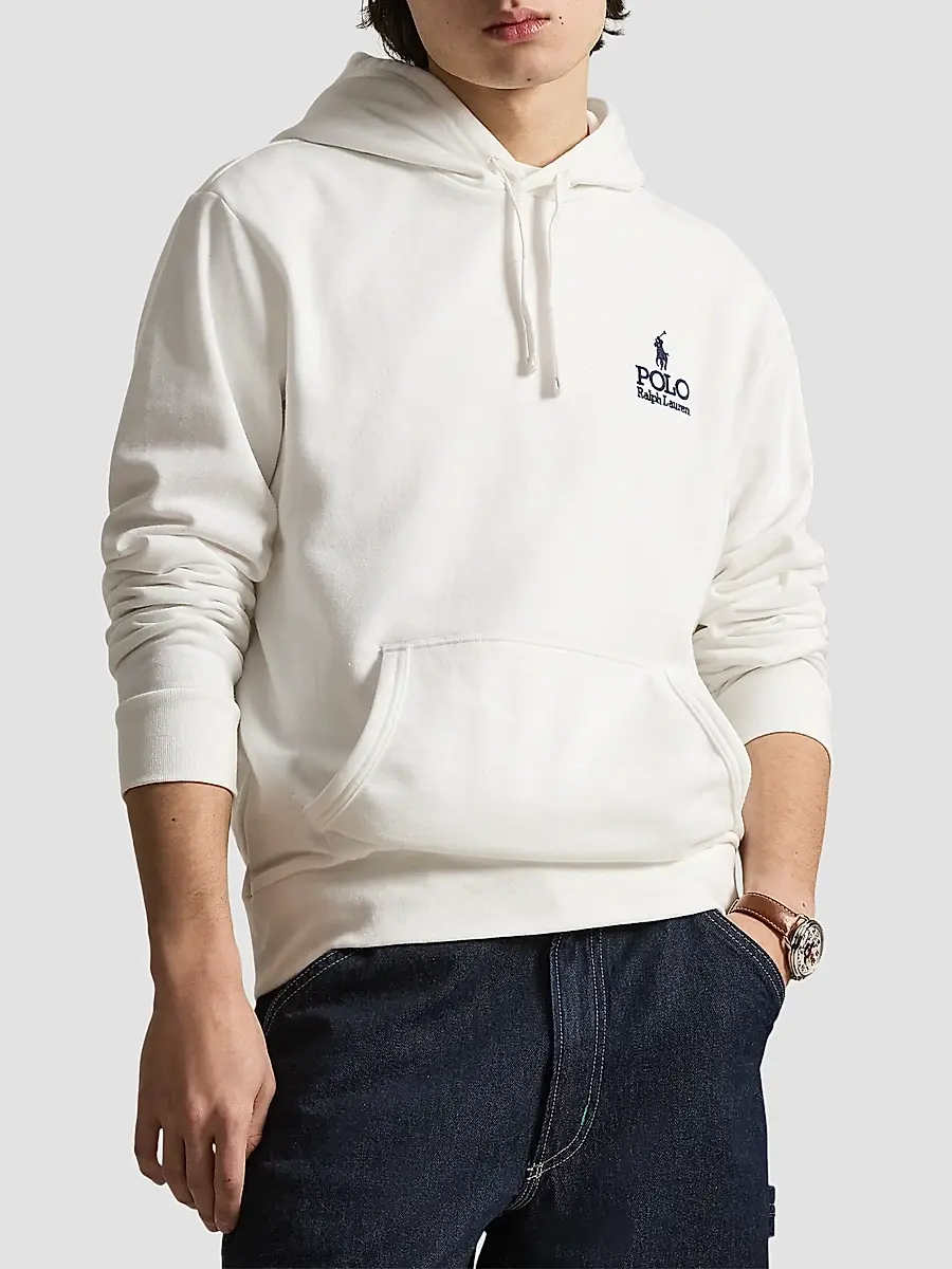 Polo Ralph Lauren Men's Logo-Embroidered Drawstring Hoodie | Thumbnail 4 Polo Ralph Lauren Men's Logo-Embroidered Drawstring Hoodie | Thumbnail 4
