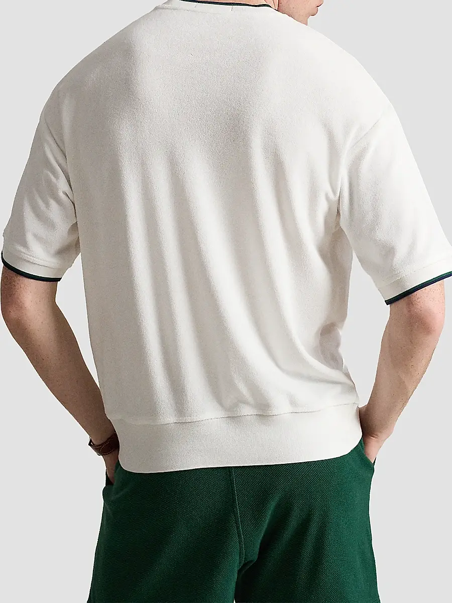 Polo Ralph Lauren Men's Relaxed-Fit Terry Short-Sleeve Sweatshirt | Thumbnail 3 Polo Ralph Lauren Men's Relaxed-Fit Terry Short-Sleeve Sweatshirt | Thumbnail 3