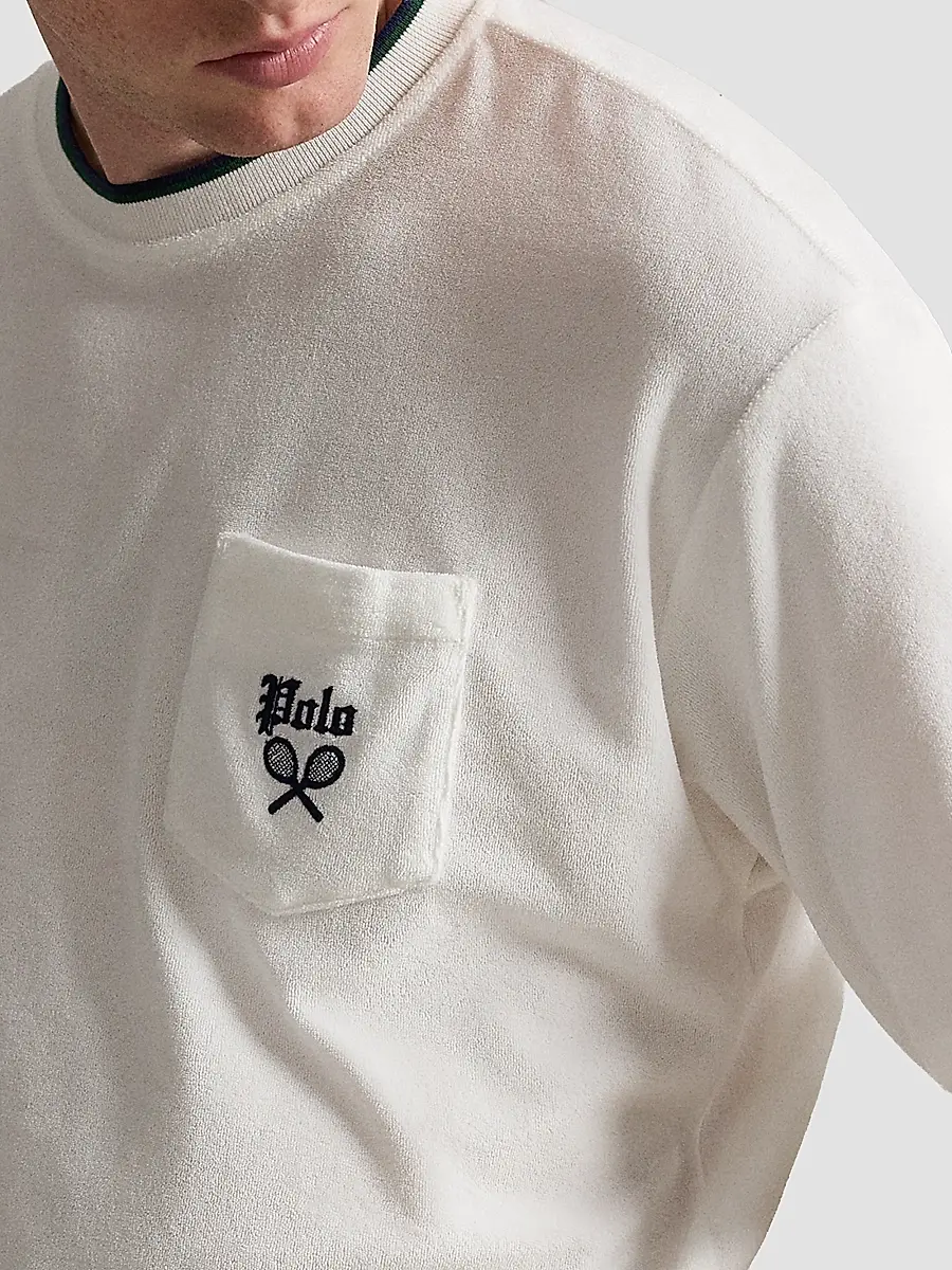 Polo Ralph Lauren Men's Relaxed-Fit Terry Short-Sleeve Sweatshirt | Thumbnail 5 Polo Ralph Lauren Men's Relaxed-Fit Terry Short-Sleeve Sweatshirt | Thumbnail 5