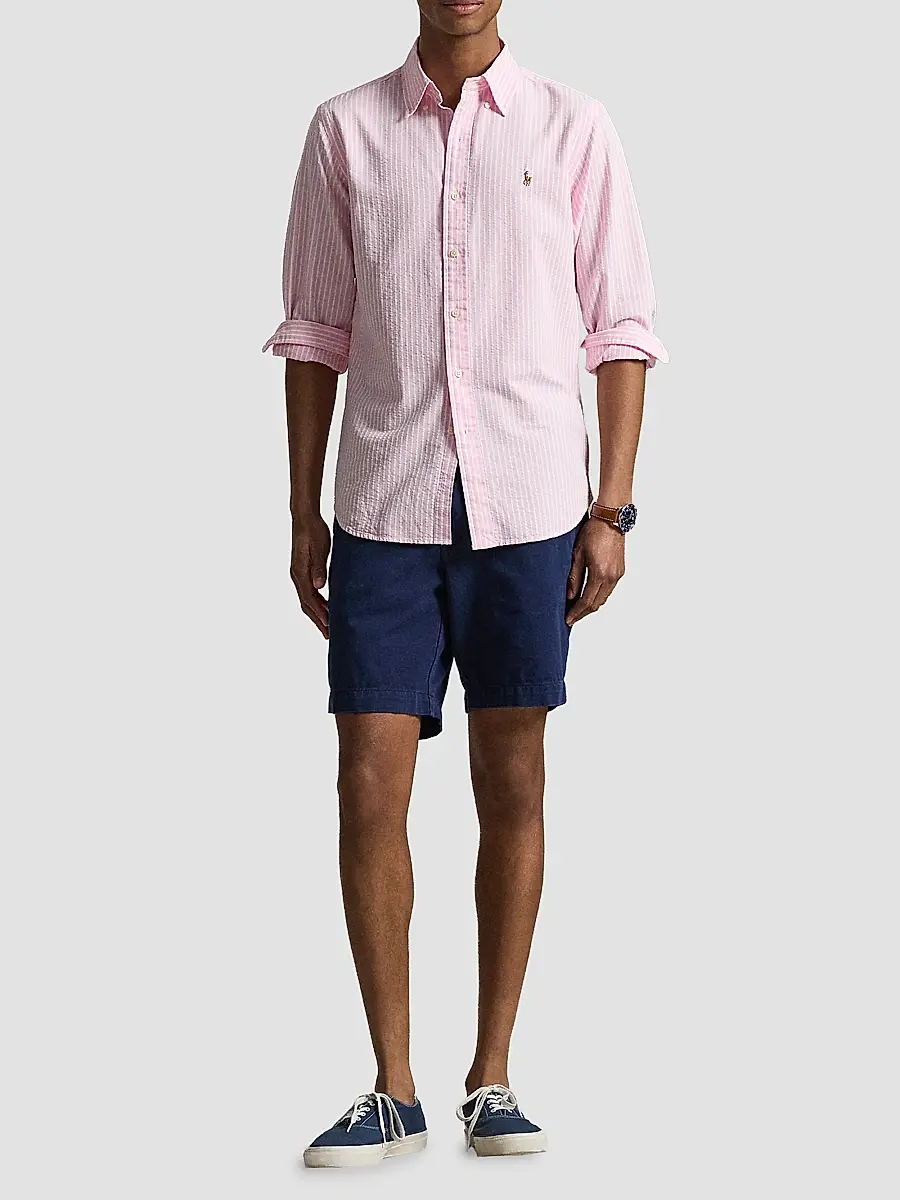 Polo Ralph Lauren Men's Seersucker Oxford Shirt | Thumbnail 2 Polo Ralph Lauren Men's Seersucker Oxford Shirt | Thumbnail 2